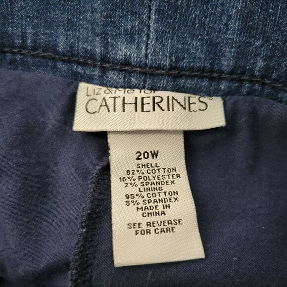 Liz & Me for Catherines Denim Skort (Size 20W) - Picture 3 of 3